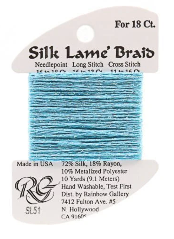 Silk Lame´ Braid 18 | SL051 Turquoise