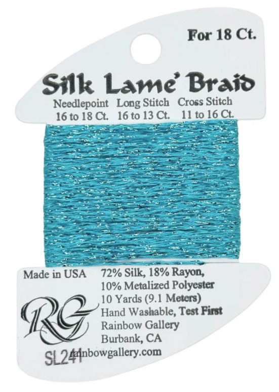 Silk Lame´ Braid 18 | SL241 Scuba Blue