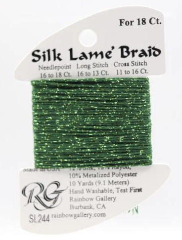 Silk Lame´ Braid 18 | SL244 Vineyard Green