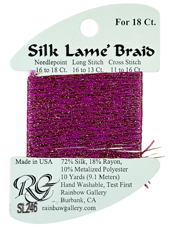 Silk Lame´ Braid 18 | SL246 Vintage Wine