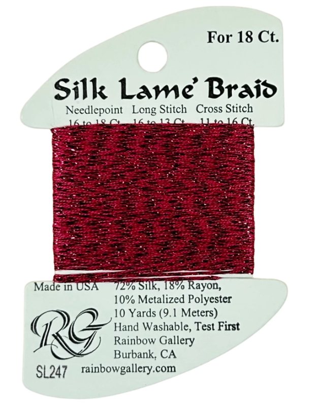 Silk Lame´ Braid 18 | SL247 Paris Pink