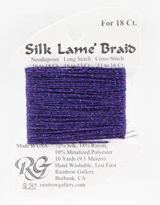 Silk Lame´ Braid 18 | SL257 Boysenberry