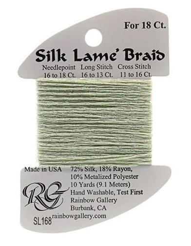 Silk Lame´ Braid 18 | SL168 Seafoam