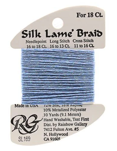 Silk Lame´ Braid 18 | SL169 Blue Bell