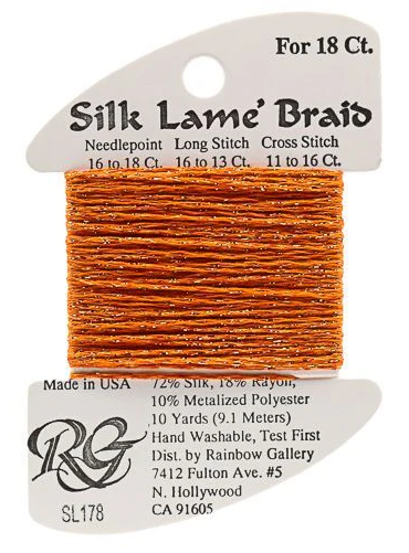 Silk Lame´ Braid 18 | SL178 Persimmon