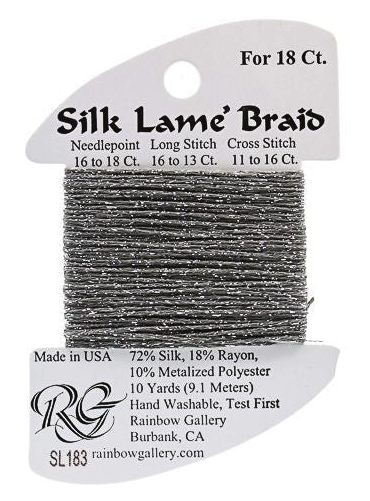 Silk Lame´ Braid 18 | SL183 Gray Stone
