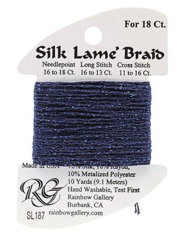 Silk Lame´ Braid 18 | SL187 Mood Indigo