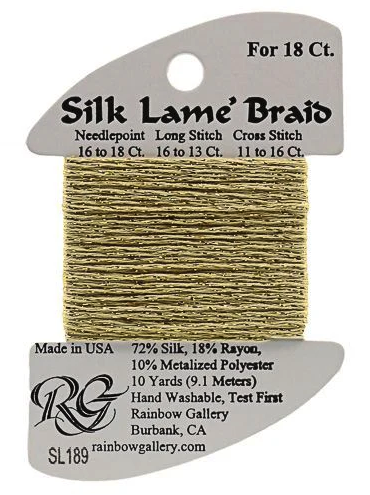Silk Lame´ Braid 18 | SL189 Banana Crepe