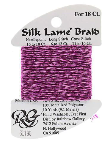 Silk Lame´ Braid 18 | SL190 Purple Orchid
