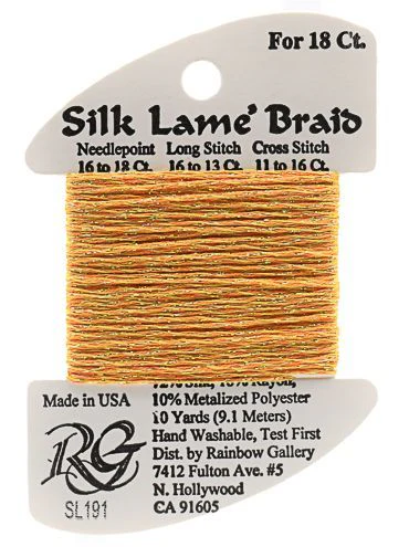 Silk Lame´ Braid 18 | SL191 Goldenrod