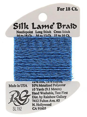 Silk Lame´ Braid 18 | SL192 Bluebird