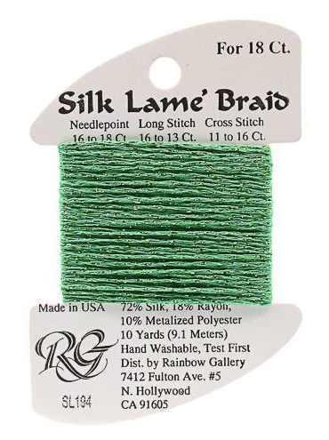 Silk Lame´ Braid 18 | SL194 Greenbriar