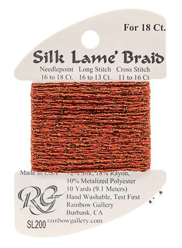 Silk Lame´ Braid 18 | SL200 Burnt Brick
