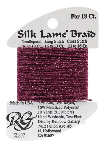 Silk Lame´ Braid 18 | SL202 Wild Plum