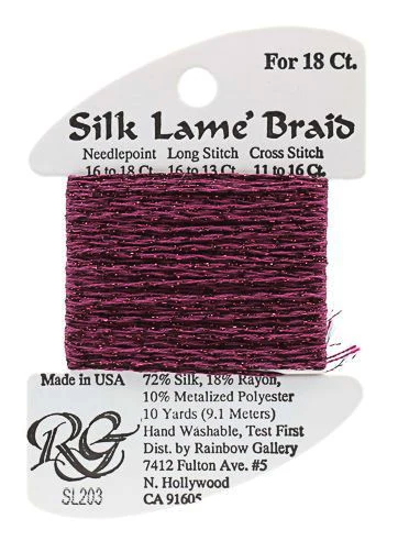 Silk Lame´ Braid 18 | SL203 Magenta
