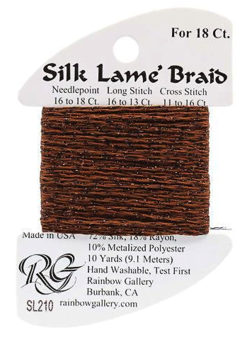 Silk Lame´ Braid 18 | SL210 Cappuccino