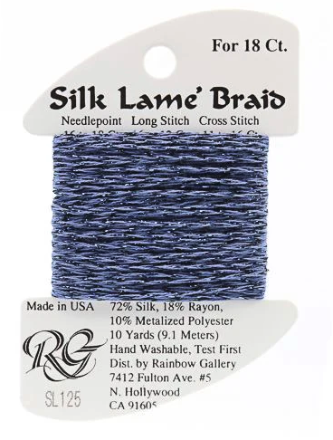 Silk Lame´ Braid 18 | SL125 Denim