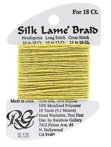 Silk Lame´ Braid 18 | SL126 Carary Yellow