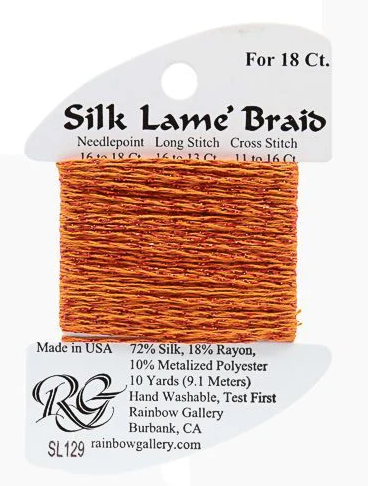 Silk Lame´ Braid 18 | SL129 Tabasco