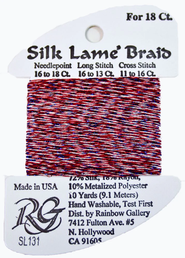 Silk Lame´ Braid 18 | SL131 4th of July