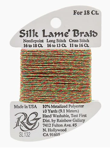 Silk Lame´ Braid 18 | SL132 Christmas