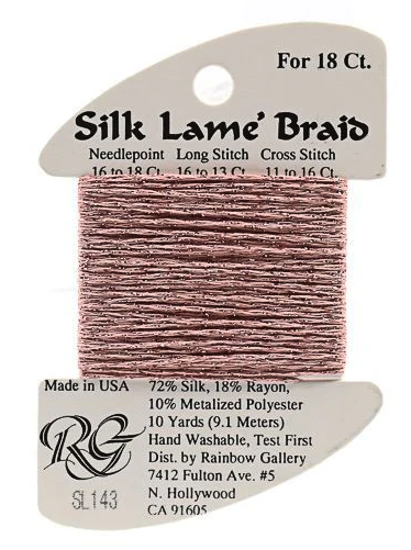 Silk Lame´ Braid 18 | SL143 Cameo Pink
