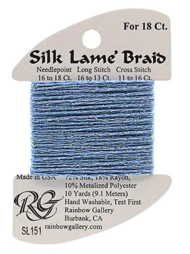 Silk Lame´ Braid 18 | SL151 Azure Blue