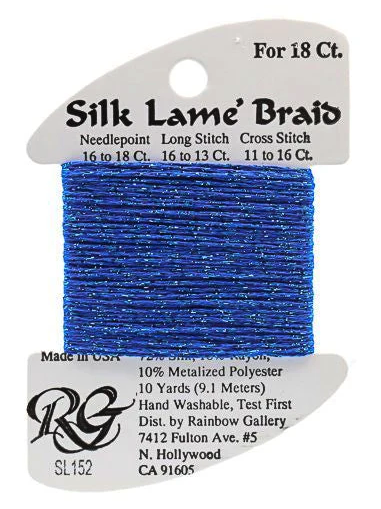 Silk Lame´ Braid 18 | SL152 Hawaiian Blue