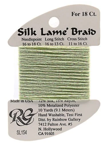 Silk Lame´ Braid 18 | SL154 Misty Green