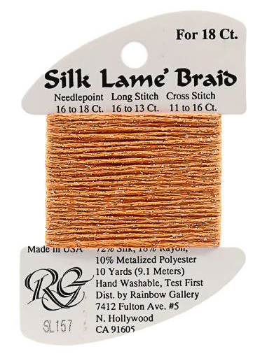 Silk Lame´ Braid 18 | SL157 Tangelo