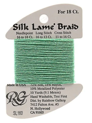Silk Lame´ Braid 18 | SL160 Dark Mint
