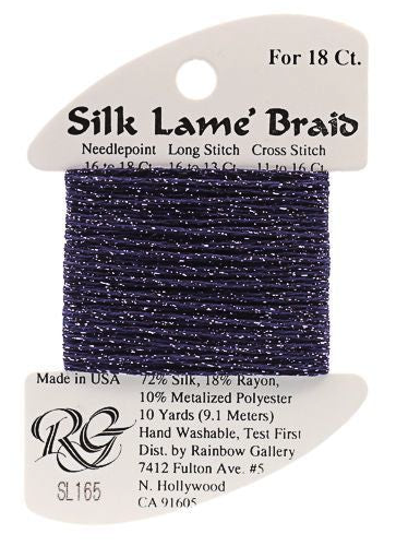 Silk Lame´ Braid 18 | SL165 Dark Wisteria