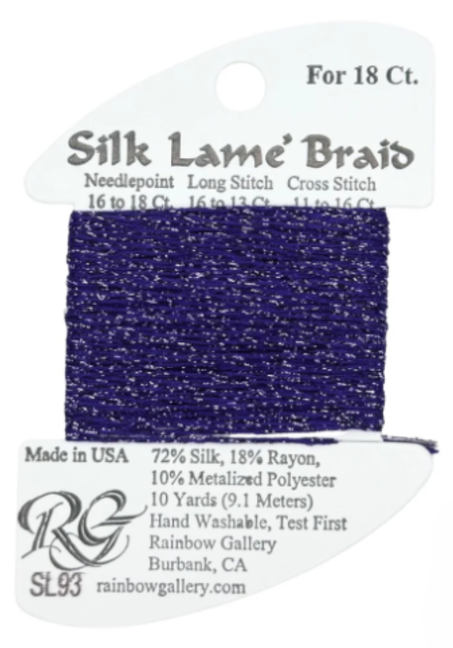 Silk Lame´ Braid 18 | SL093 Dark Periwinkle