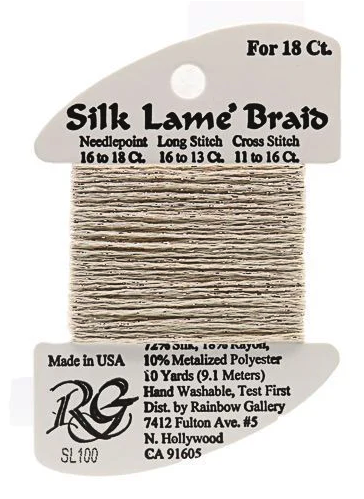 Silk Lame´ Braid 18 | SL100 Sand