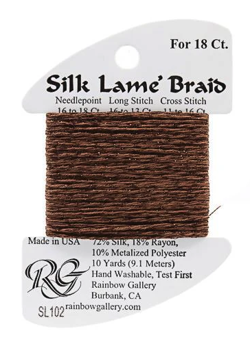 Silk Lame´ Braid 18 | SL102 Warm Brown