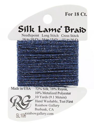 Silk Lame´ Braid 18 | SL106 Dark Denim