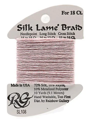 Silk Lame´ Braid 18 | SL108 Soft Pink