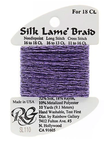 Silk Lame´ Braid 18 | SL110 Dark Violet