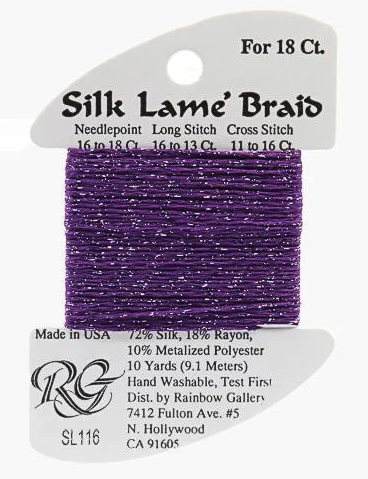 Silk Lame´ Braid 18 | SL116 Med Violet