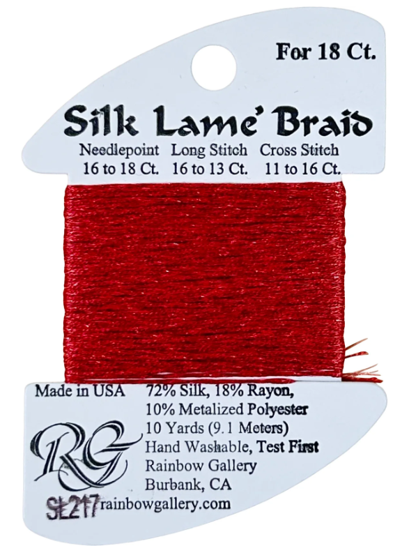 Silk Lame´ Braid 18 | SL217 Burnt Coral