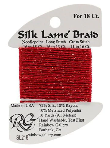 Silk Lame´ Braid 18 | SL218 Corvette Red