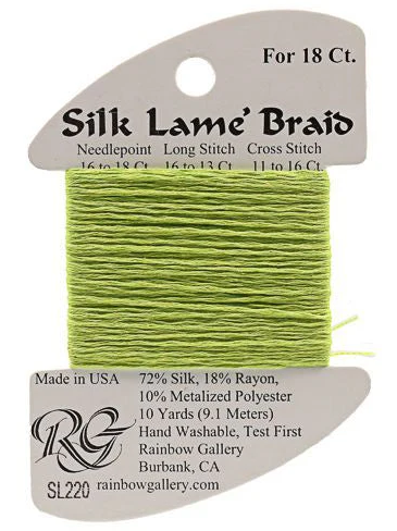 Silk Lame´ Braid 18 | SL220 Lemon Grass