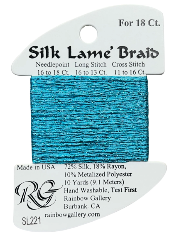 Silk Lame´ Braid 18 | SL221 Capri Breeze