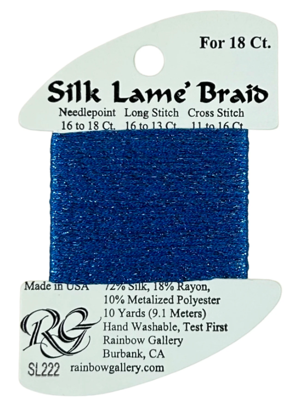 Silk Lame´ Braid 18 | SL222 Brilliant Blue
