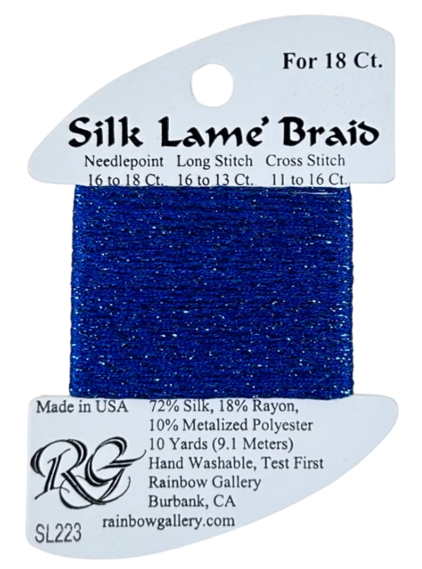 Silk Lame´ Braid 18 | SL223 Crystal Blue
