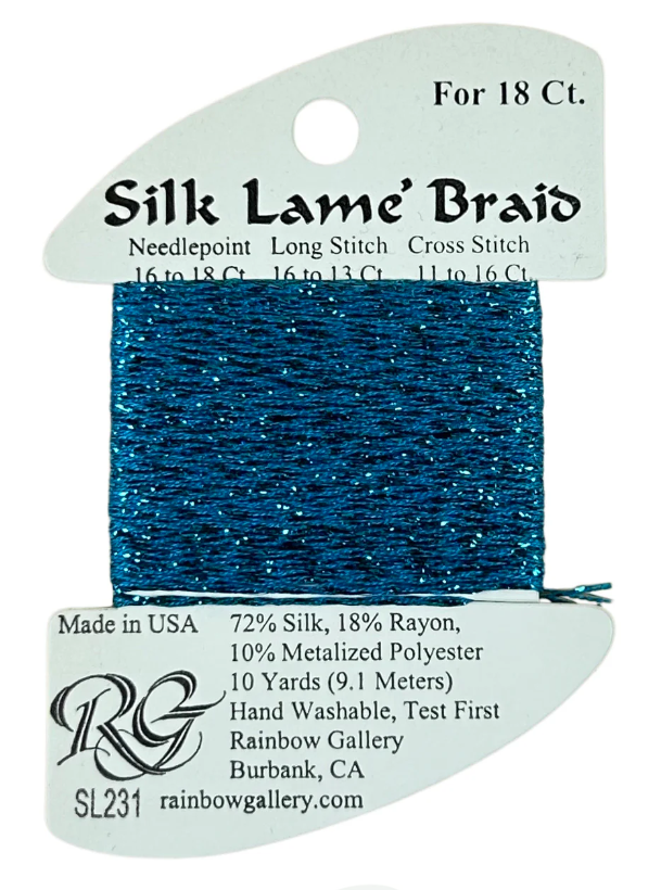 Silk Lame´ Braid 18 | SL231 Blue Jewel