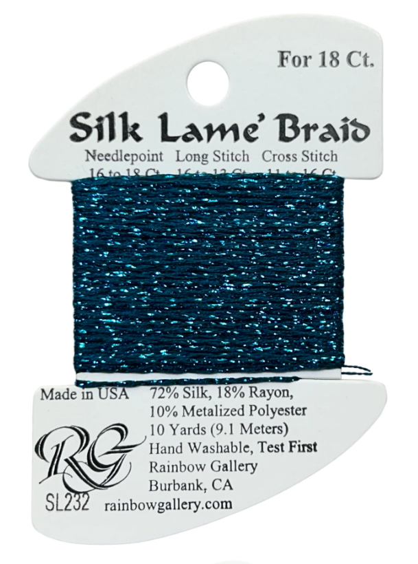 Silk Lame´ Braid 18 | SL232 Maui Blue