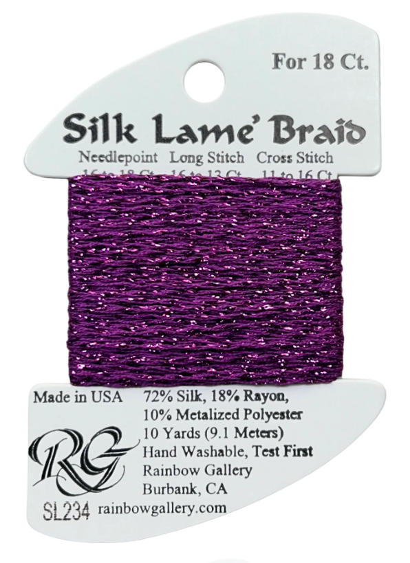 Silk Lame´ Braid 18 | SL234 Striking Purple