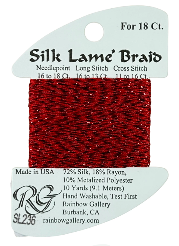 Silk Lame´ Braid 18 | SL236 True Red