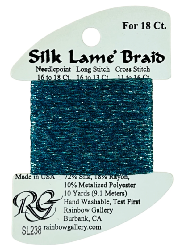 Silk Lame´ Braid 18 | SL238 Teal Zeal
